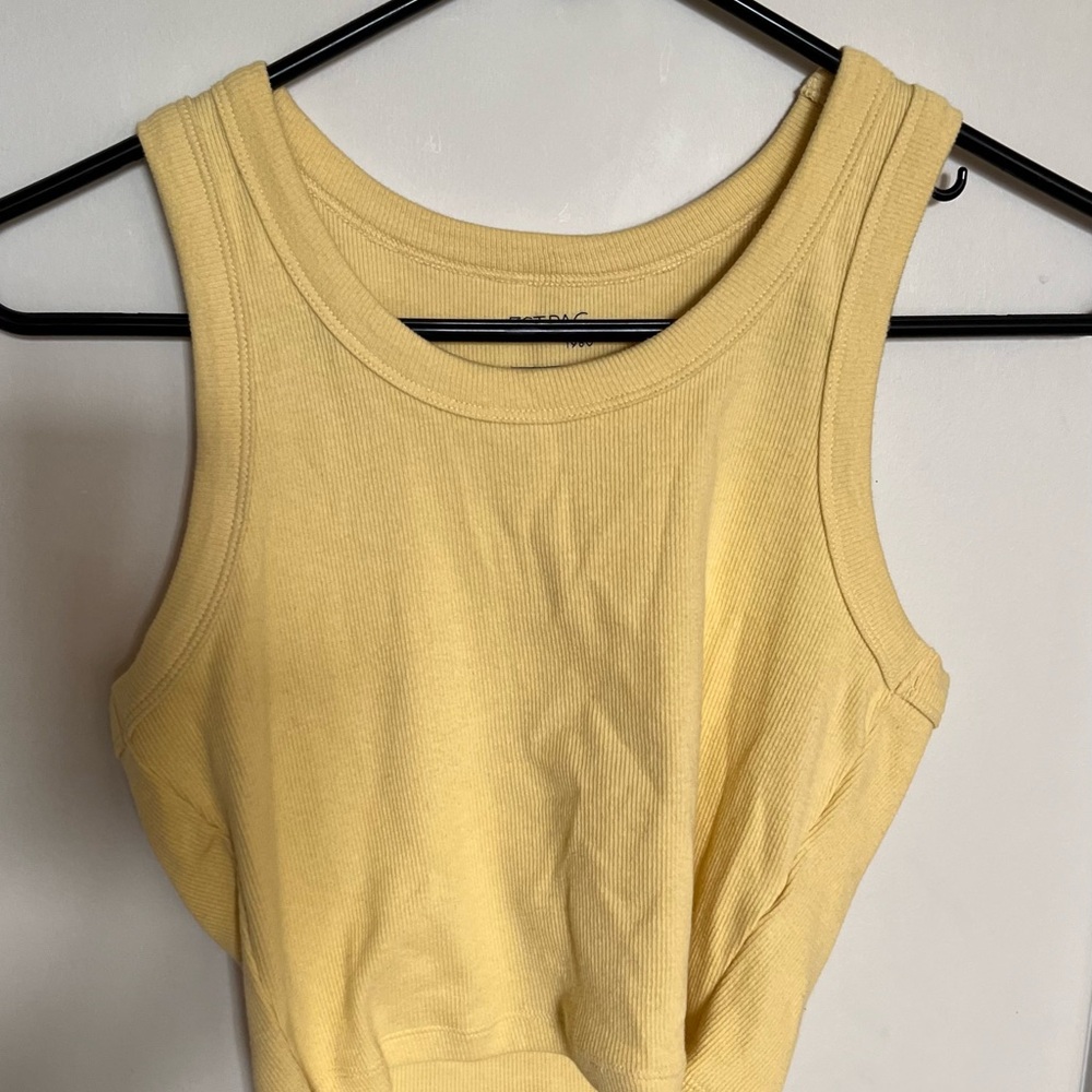 Pacsun NWOT Yellow Cropped Tank Top